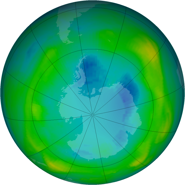 Ozone Map 1980-08-30